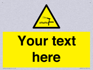 Custom warning water cannon